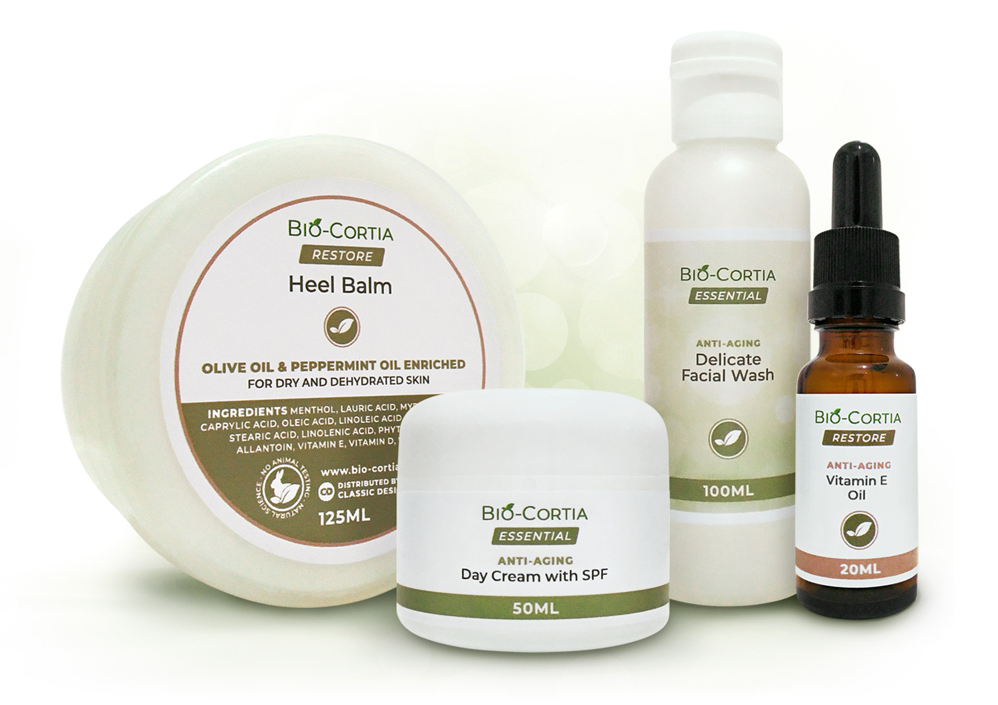 Bio-Cortia Anti-Aging Skincare & Beauty Products Website Banner